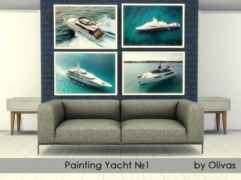 Painting Set Yachts by olivas – Decor