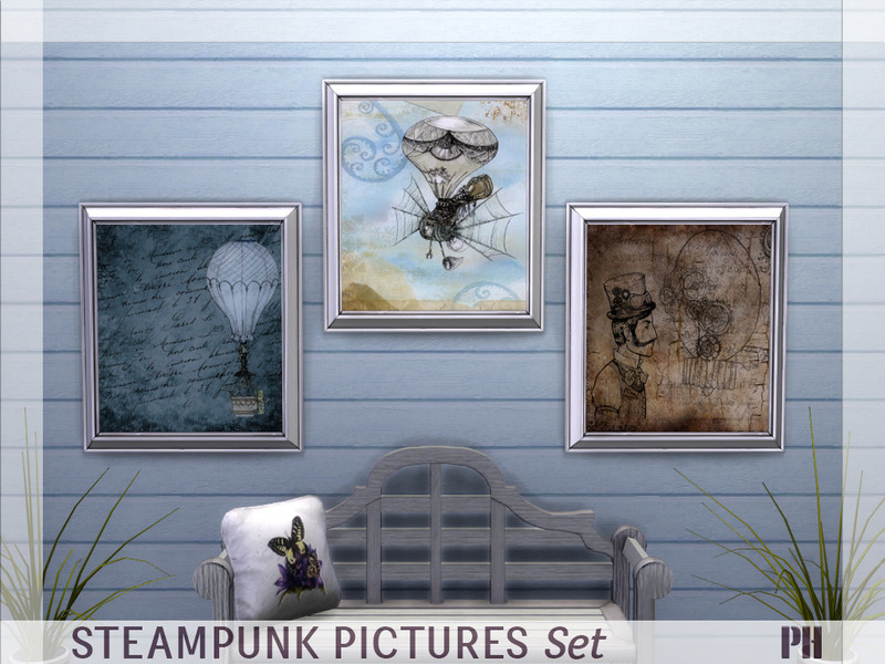 Steampunk Paintings Set by Pinkfizzzzz – Decor