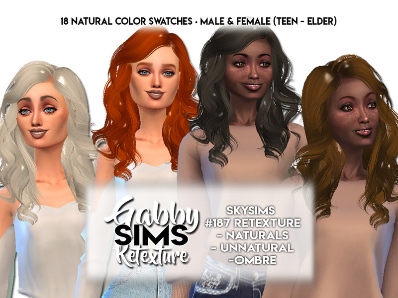 Gabby Sims Skysims 187 Retexture Mesh Not Included by gabbygirl1999 – CAS