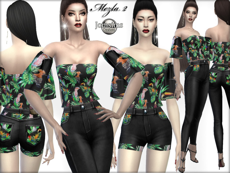 Mezla 2 Outfit Set by jomsims – CAS