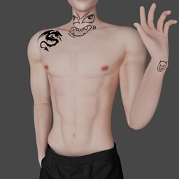 Male Tattoo #1 by Meow_creator – CAS