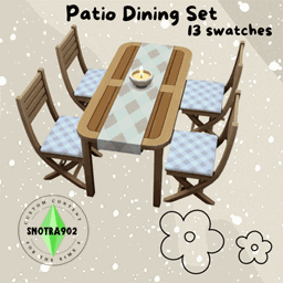 Patio Dining Set by Snotra902 – Furniture