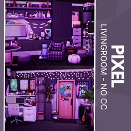 Pixel Living - No Cc by Mini_Simmer – Furniture