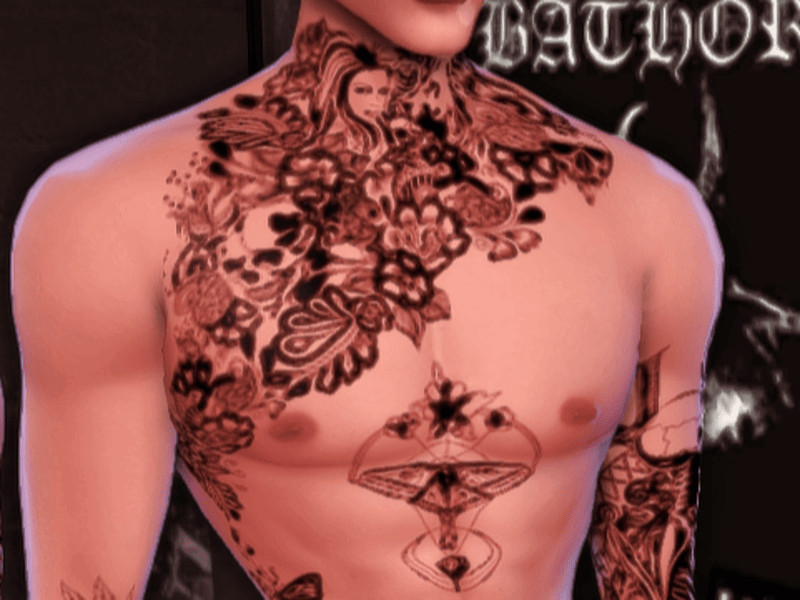 Ai Male Tattoos by mania_sims – CAS
