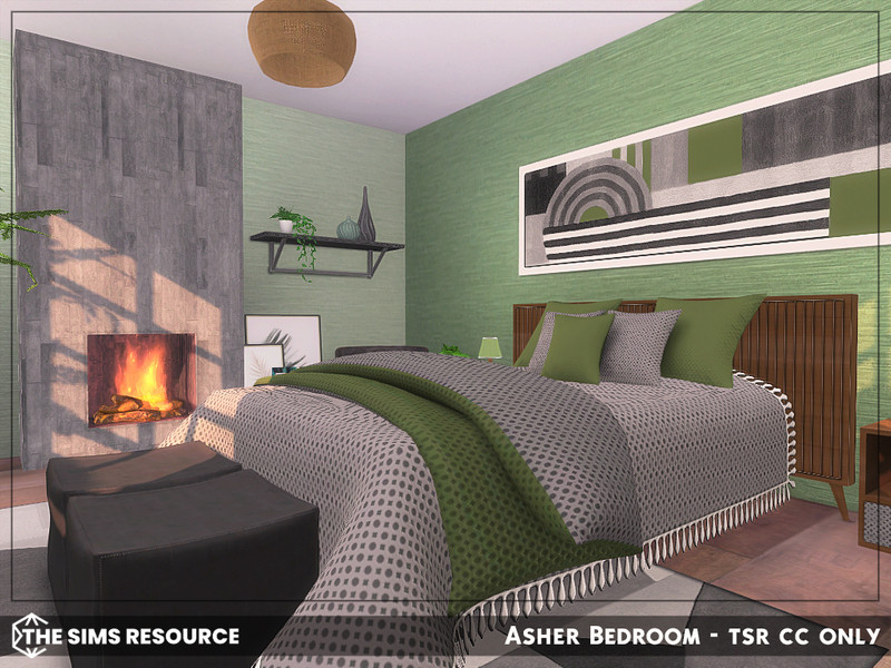 Asher Bedroom Tsr Cc Only by sharon337 – Furniture
