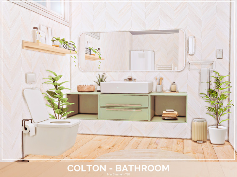 Colton Bathroom Tsr Only Cc by Mini Simmer – Furniture