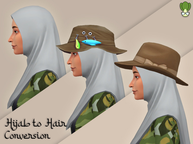 Hair Conversion Casual Hijab 4 by BokchoiJo – CAS
