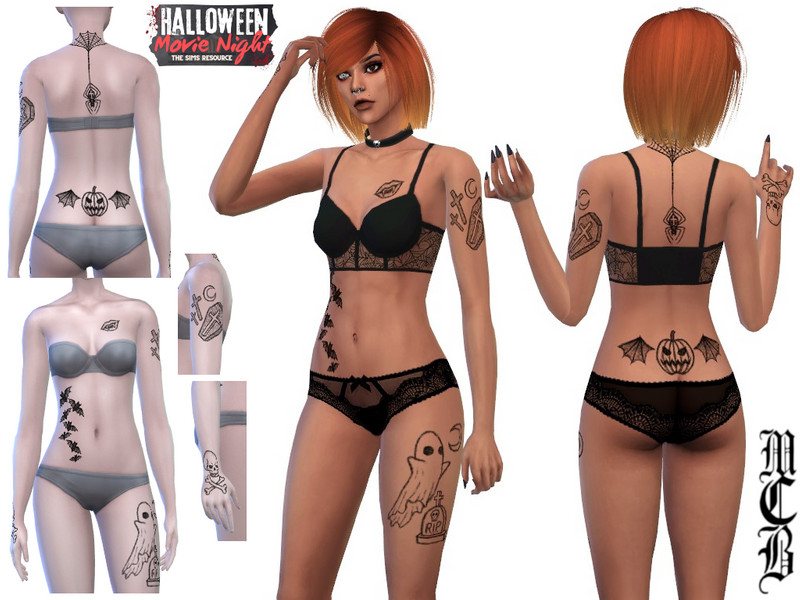 Halloween Tattoos Set by MaruChanBe – CAS