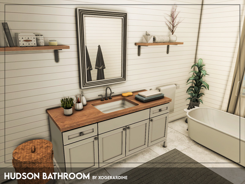 Hudson Bathroom Tsr Only Cc by xogerardine – Decor