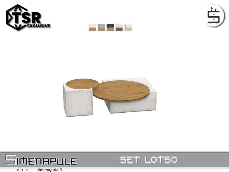 Set Lotso Coffee Table by Simenapule – Furniture
