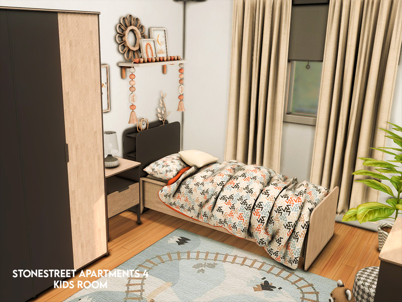 Stonestreet Apartments 4 Kids Room Tsr Only Cc by xogerardine – CAS