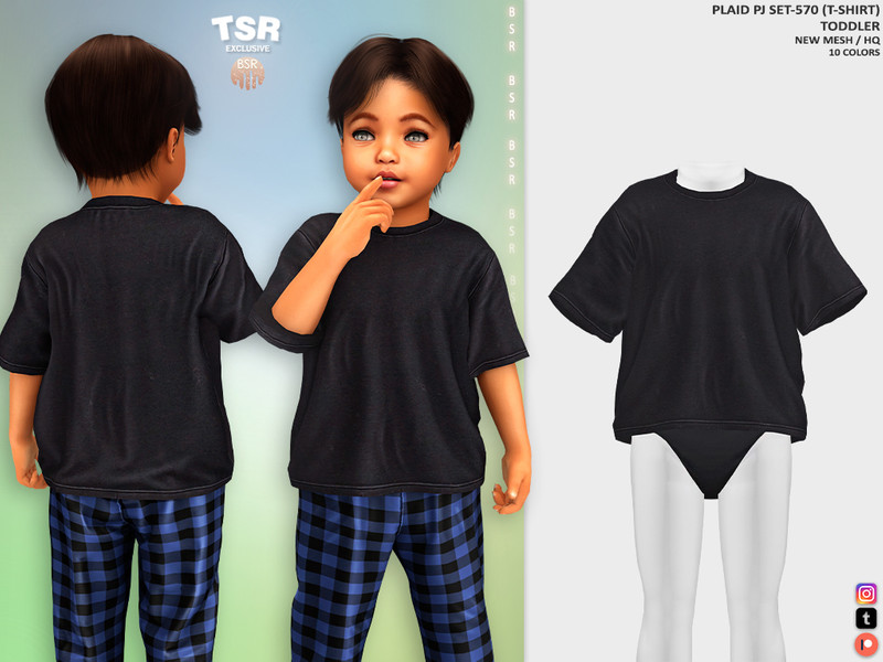 Toddlerm Plaid Pj Set 570 T Shirt Bd1466 by busra-tr – CAS