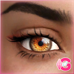 Ariana S Honey Eyes E Contact Lenses Hq Compatible by GabymeloveSims – CAS