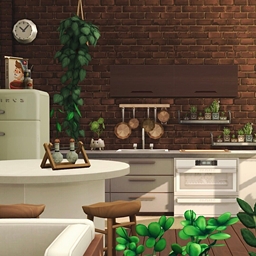 Green Plants Apartment | No Cc by NolanaSims – Decor