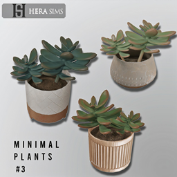 Minimal Plants Set by herasims4 – Decor
