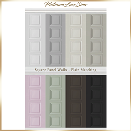 Square Panel Walls Plain Matching by platinumluxesims – Build