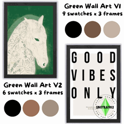 Green Wall Art : 2 Versions by Snotra902 – Decor